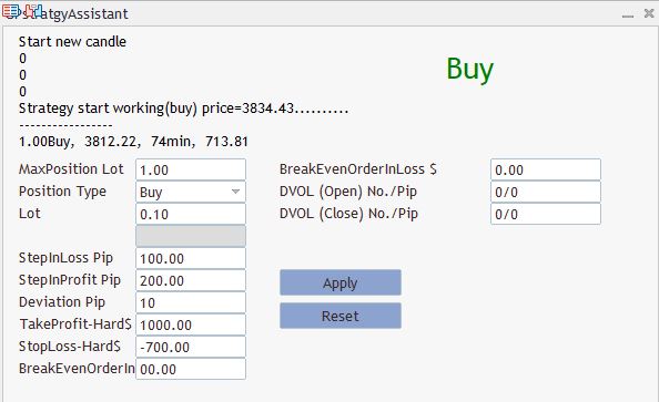پنل در حین معامله