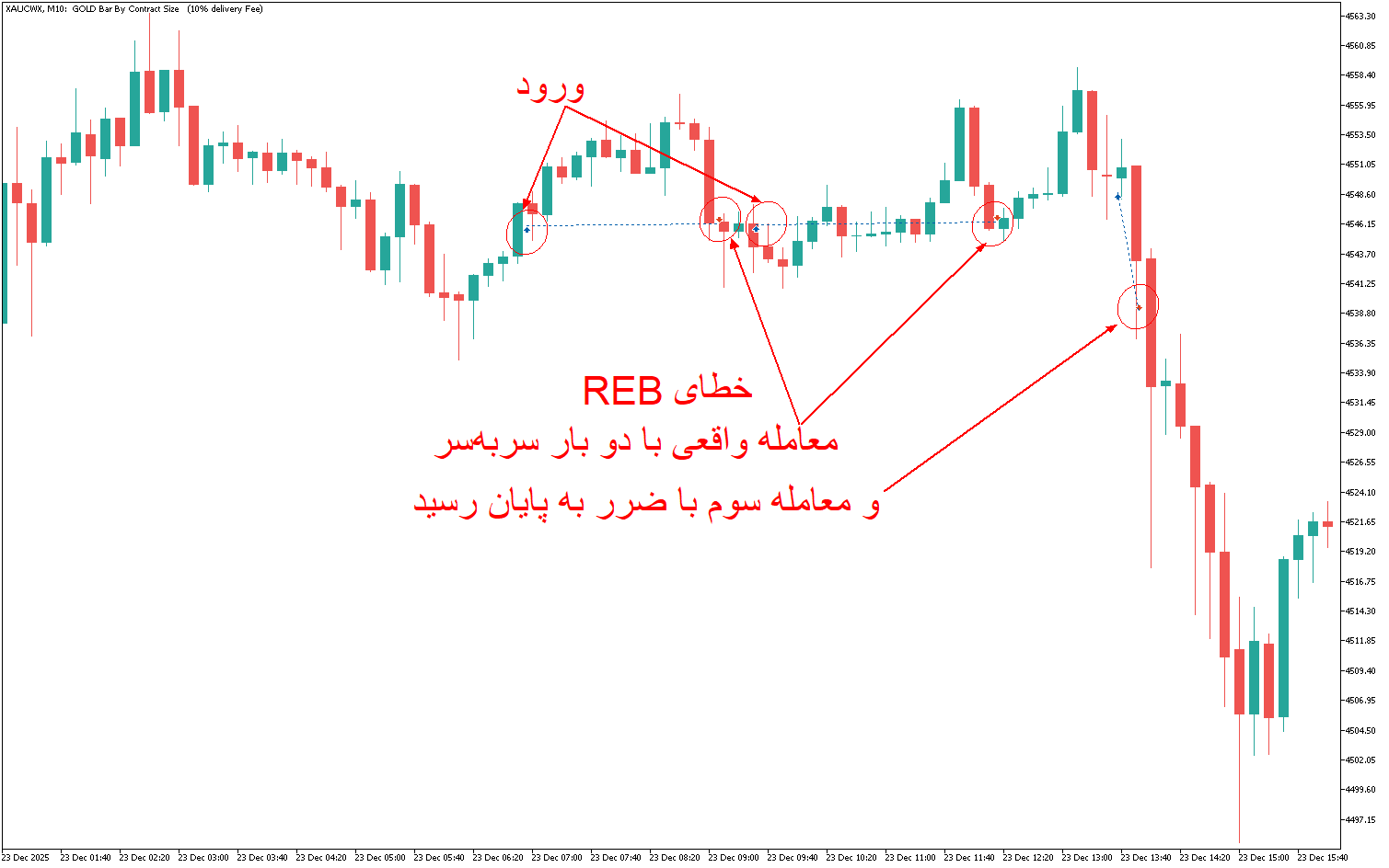 نمودار خطای REB